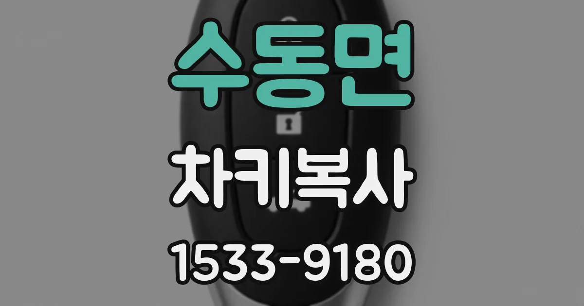 수동면 차키복사
