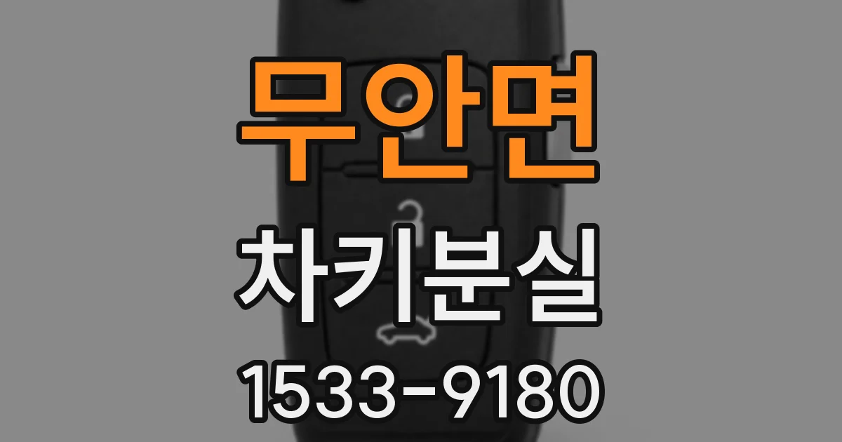 무안면 차키분실