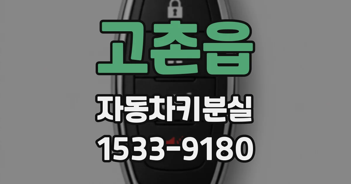 고촌읍 자동차키분실