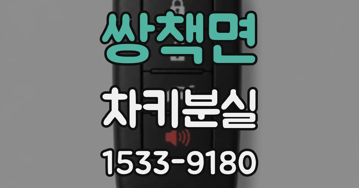 쌍책면 차키분실