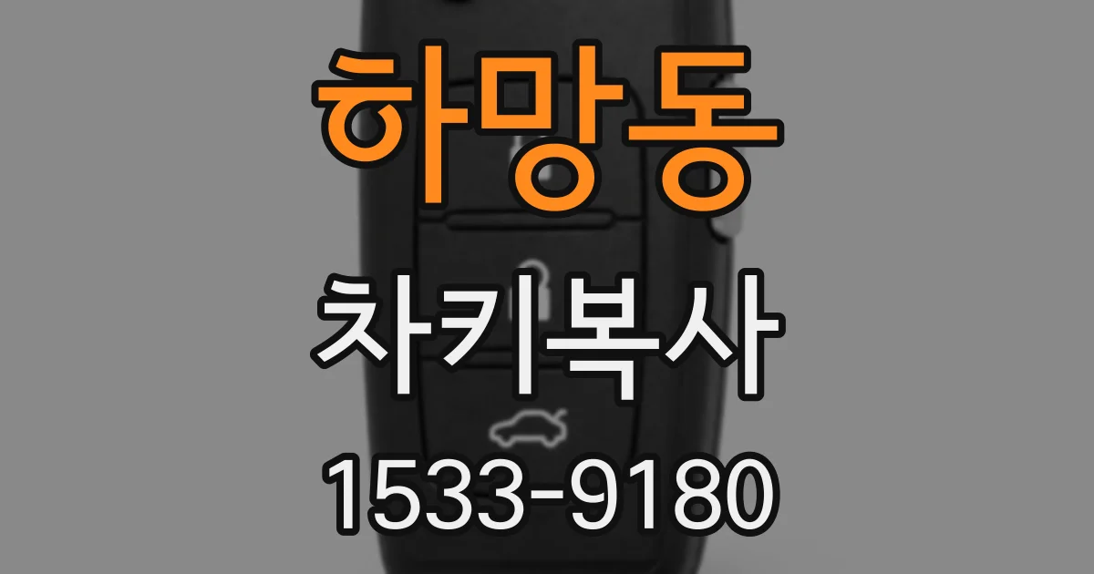 하망동 차키복사