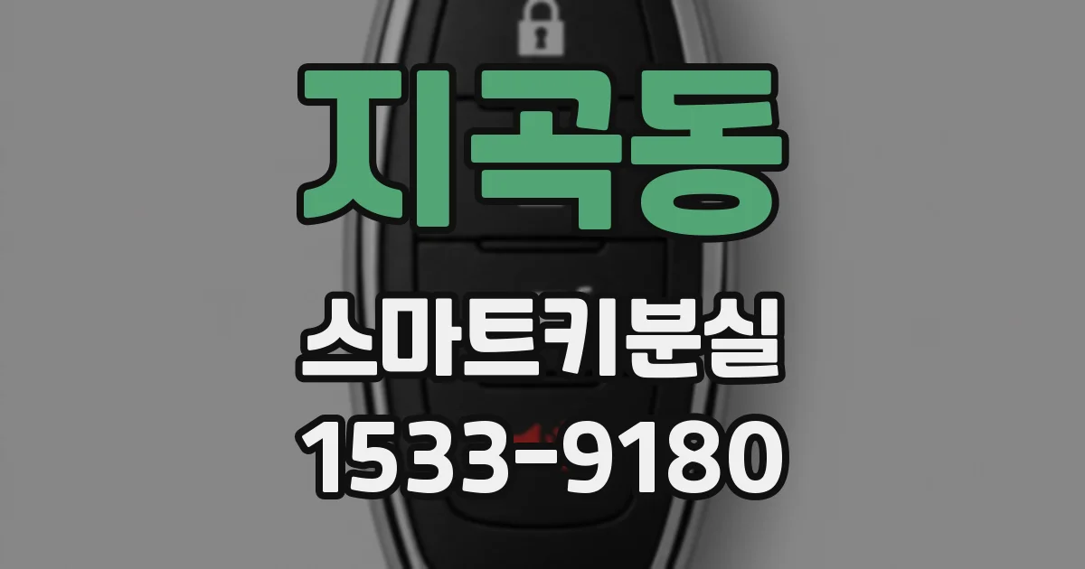 지곡동 스마트키분실