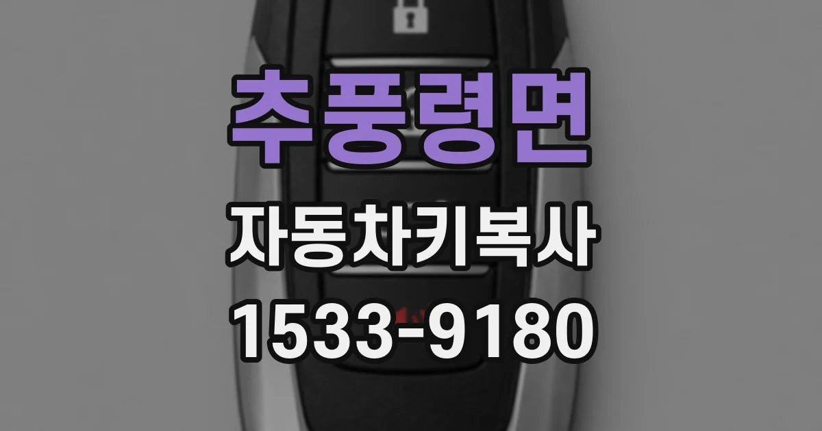 추풍령면 자동차키복사