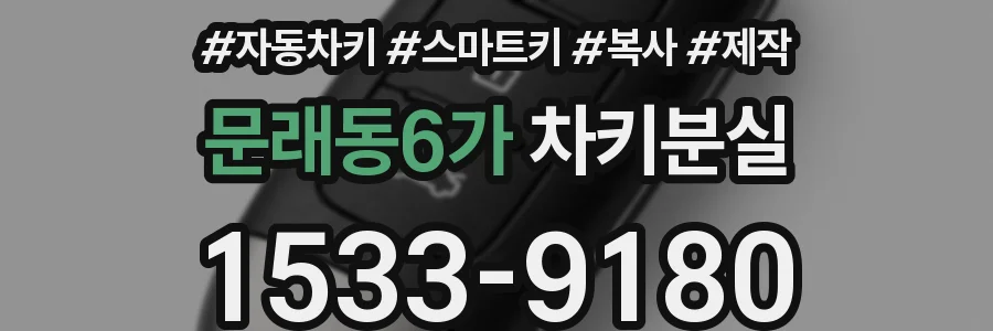 문래동6가 차키분실