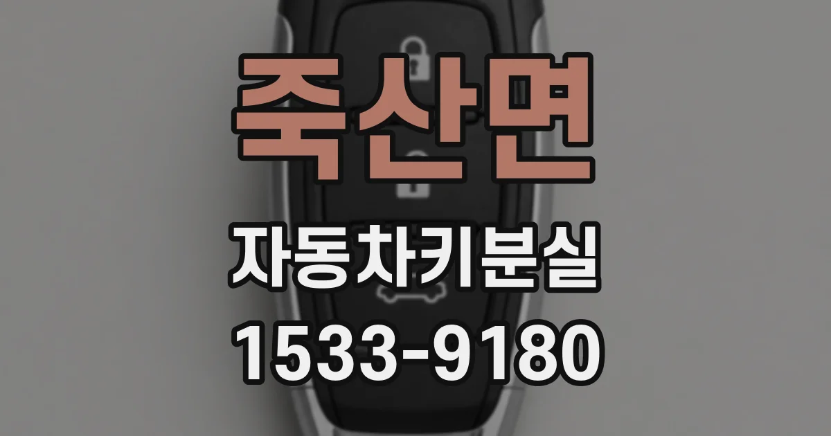 죽산면 자동차키분실