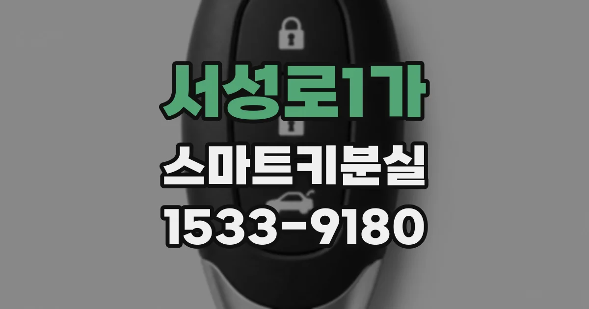 서성로1가 스마트키분실