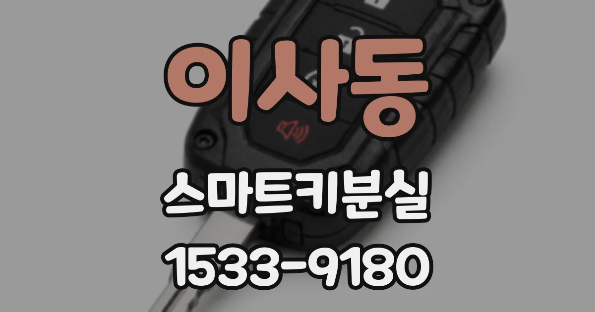 이사동 스마트키분실