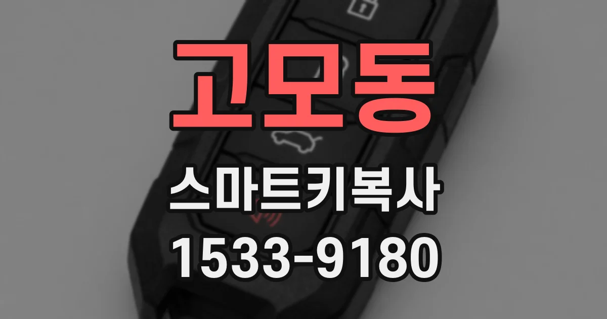 고모동 스마트키복사