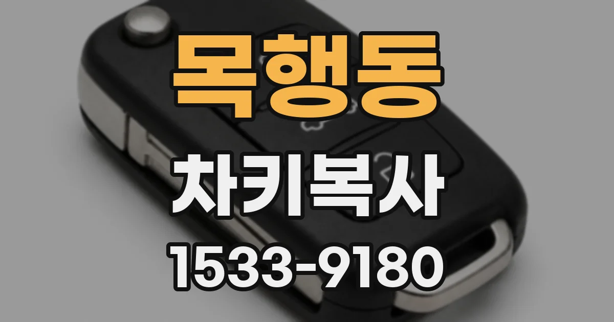 목행동 차키복사