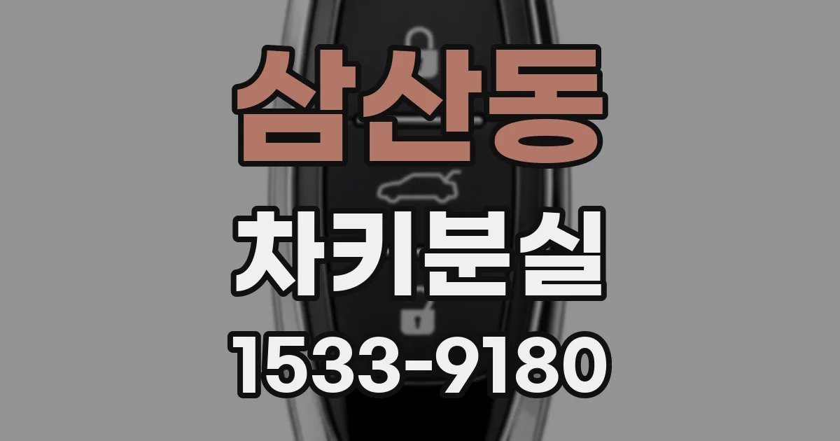 삼산동 차키분실