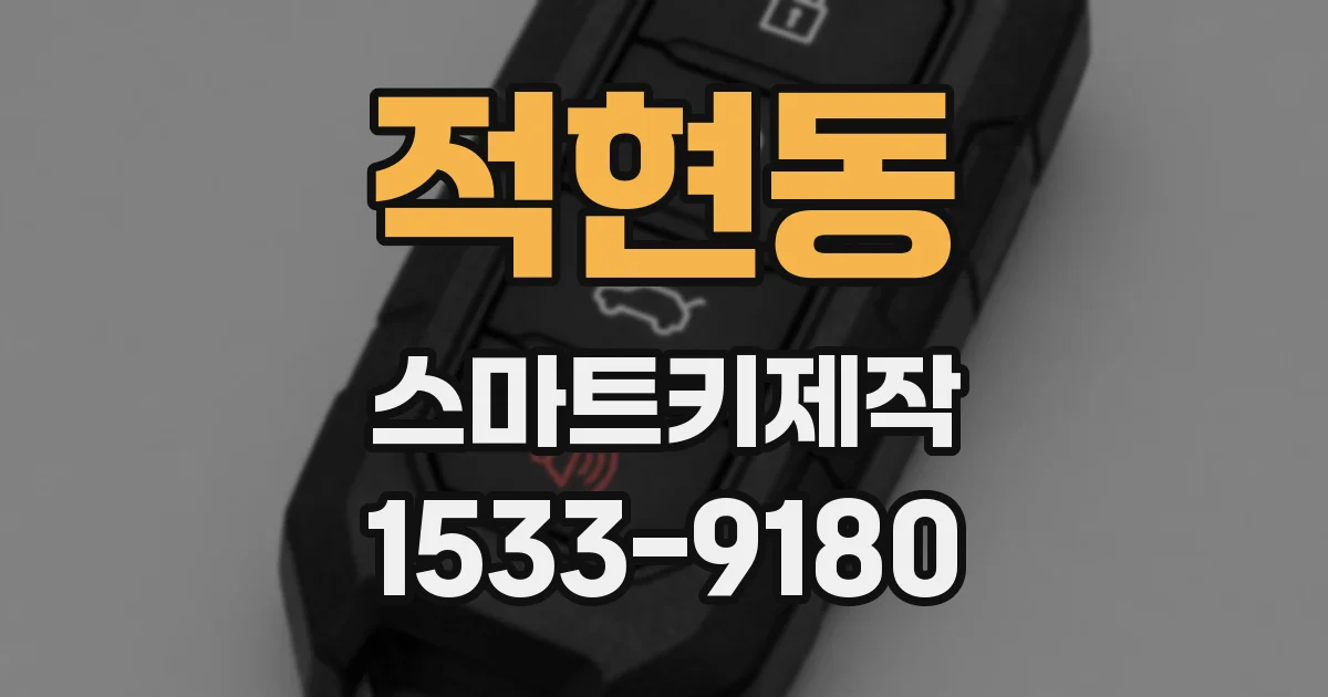 적현동 스마트키제작