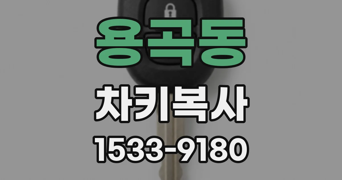 용곡동 차키복사