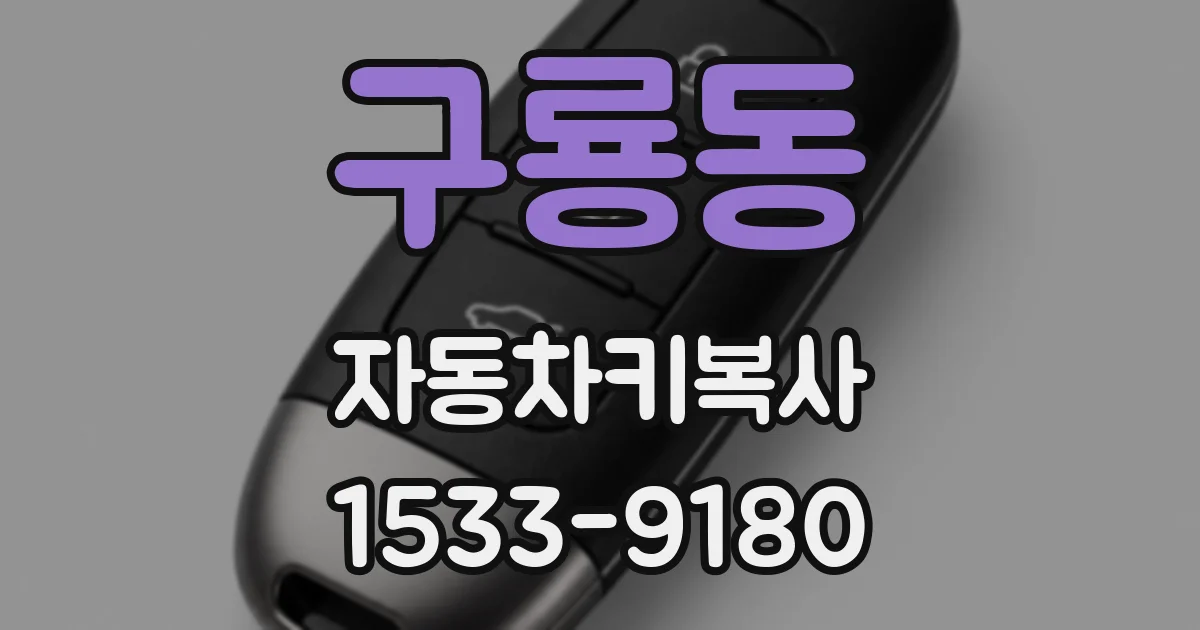 구룡동 자동차키복사
