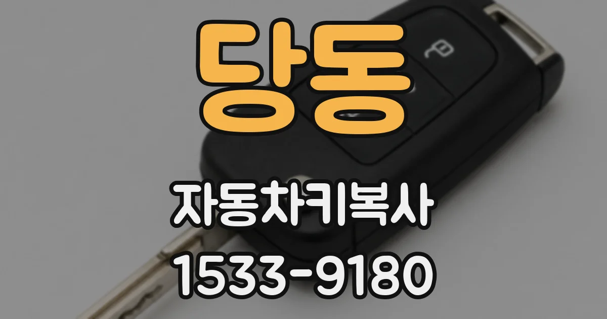 당동 자동차키복사