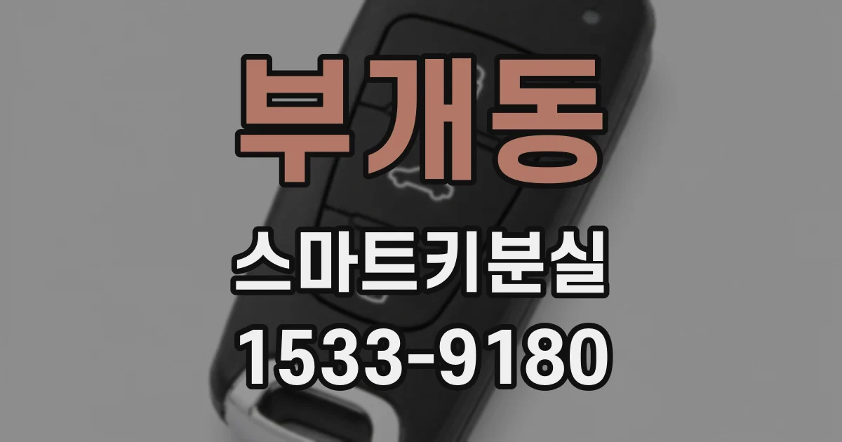 부개동 스마트키분실