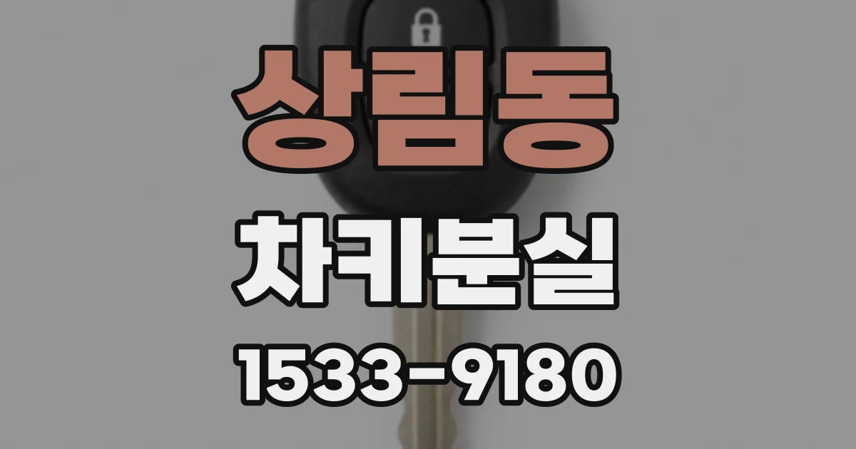 상림동 차키분실