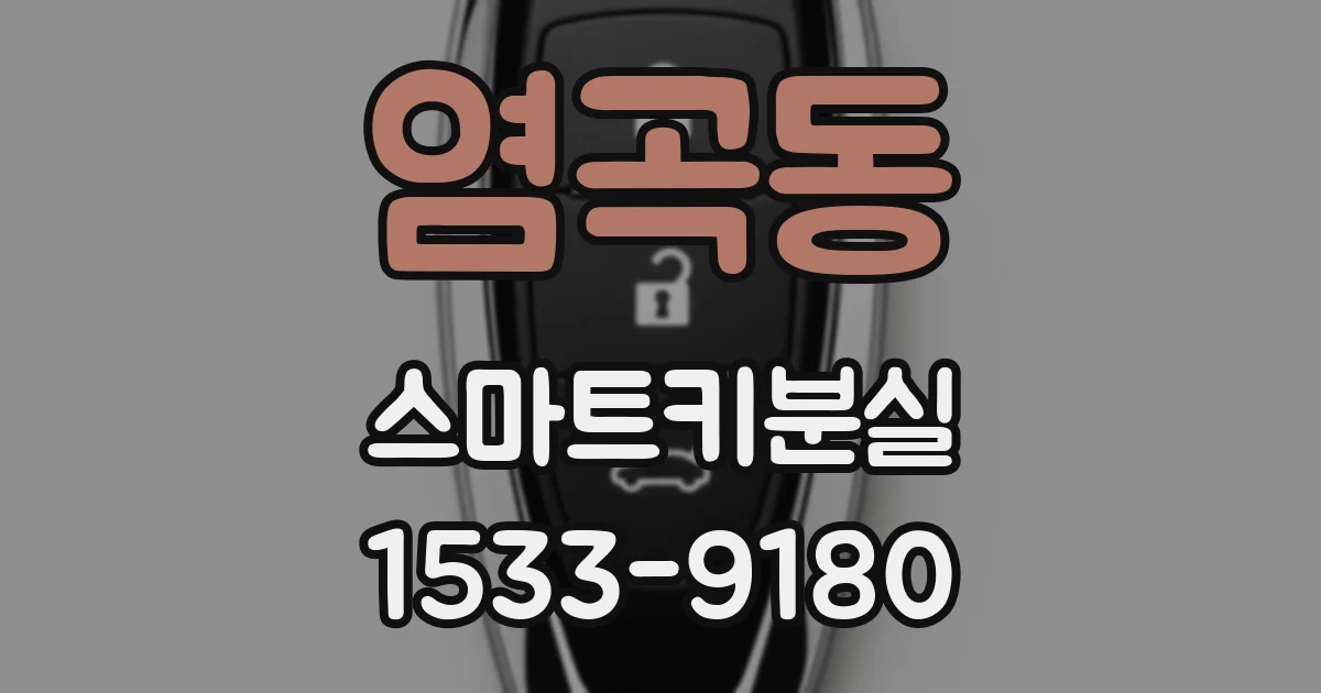 염곡동 스마트키분실