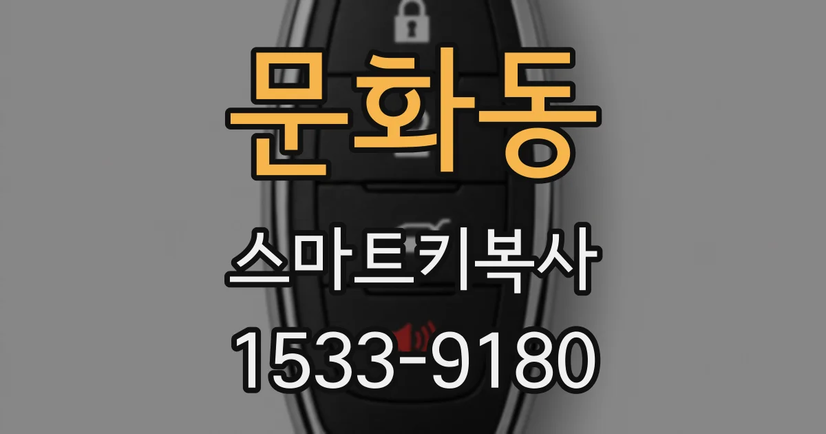 문화동 스마트키복사