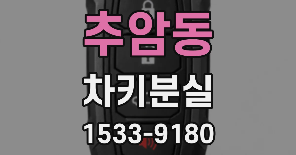 추암동 차키분실