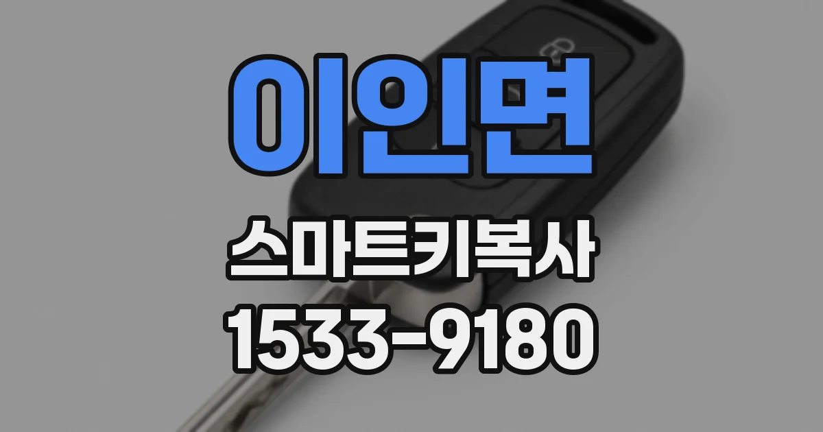 이인면 스마트키복사