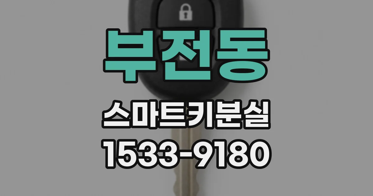 부전동 스마트키분실