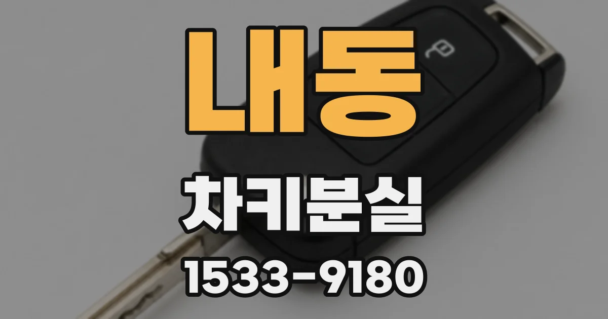 내동 차키분실
