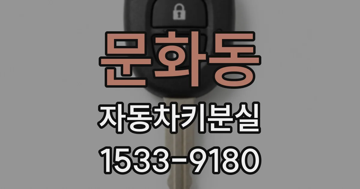 문화동 자동차키분실