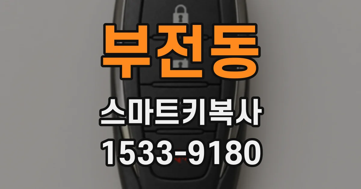부전동 스마트키복사