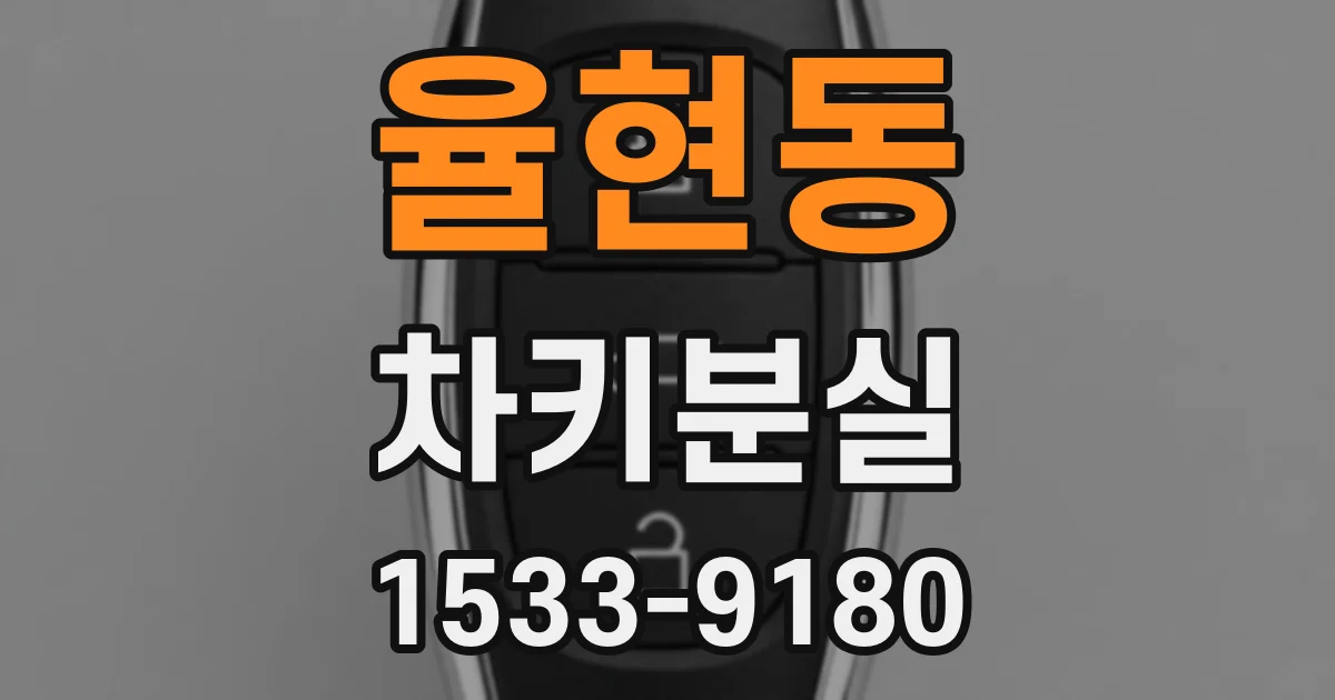 율현동 차키분실