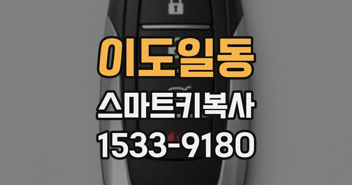이도일동 스마트키복사