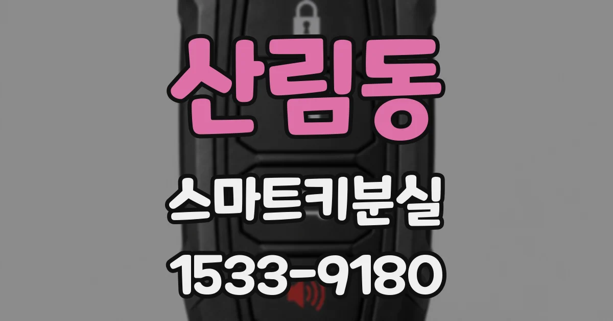 산림동 스마트키분실