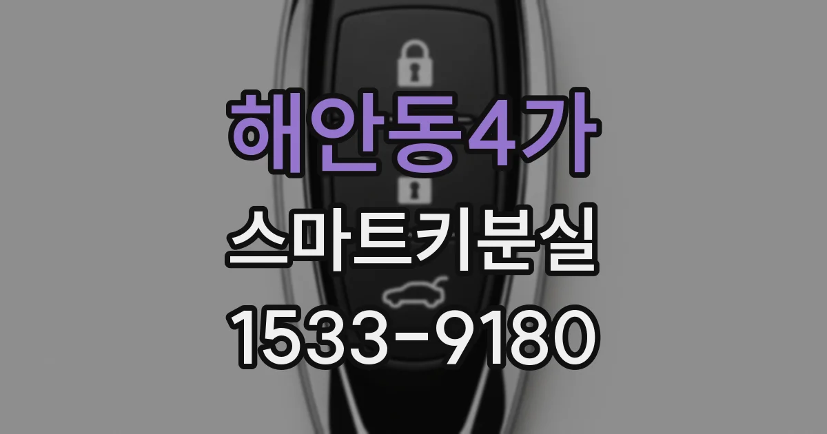 해안동4가 스마트키분실