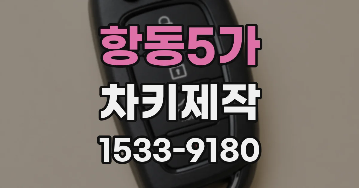 항동5가 차키제작