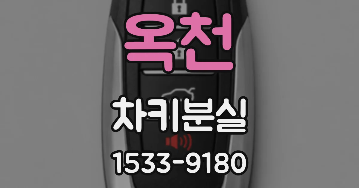 옥천 차키분실