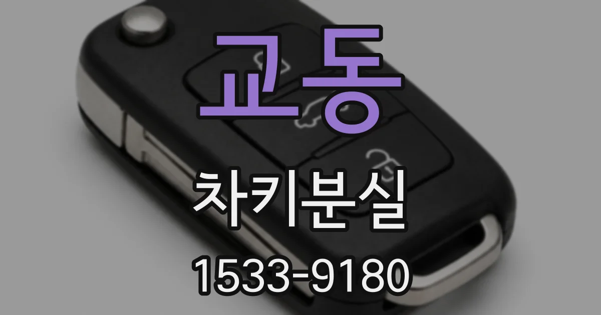 교동 차키분실