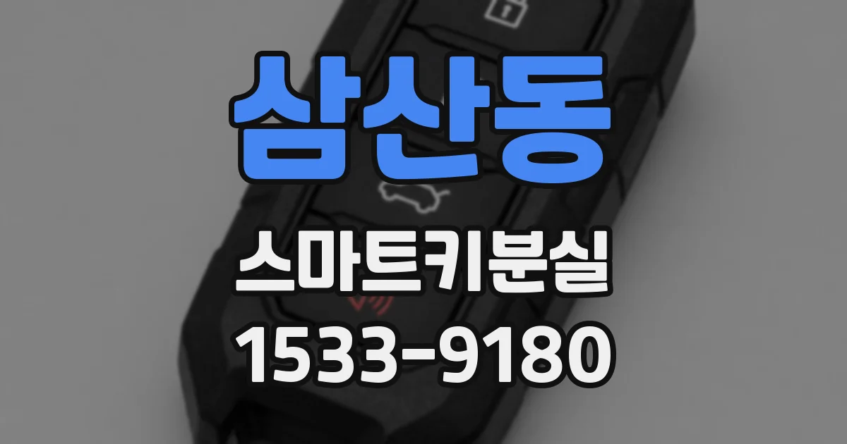 삼산동 스마트키분실