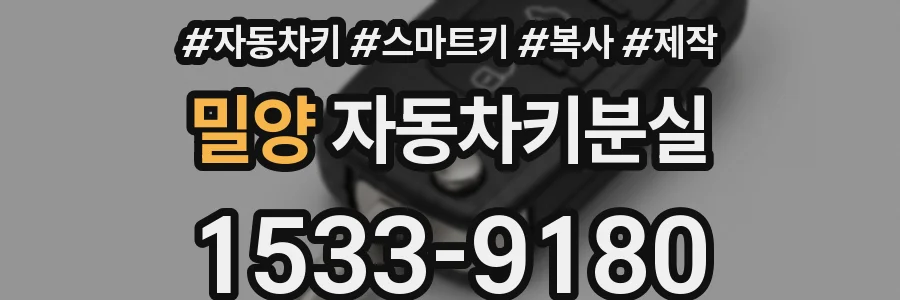 밀양 자동차키분실