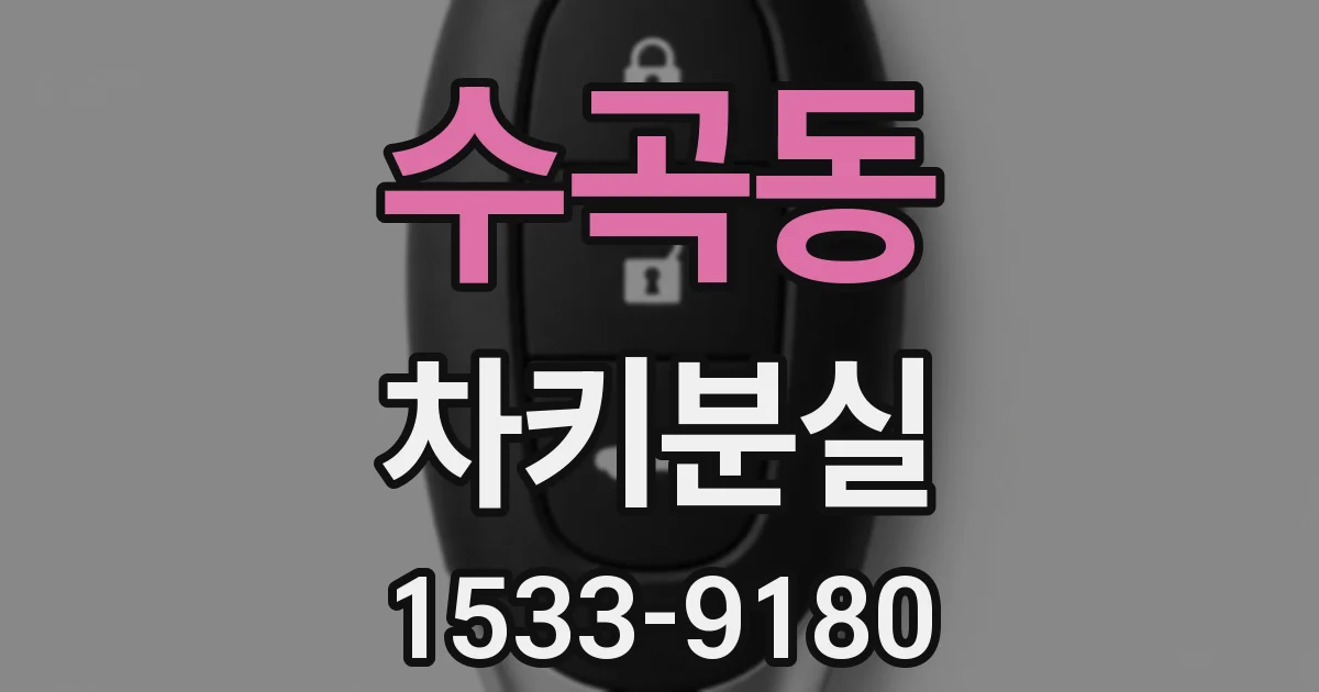 수곡동 차키분실