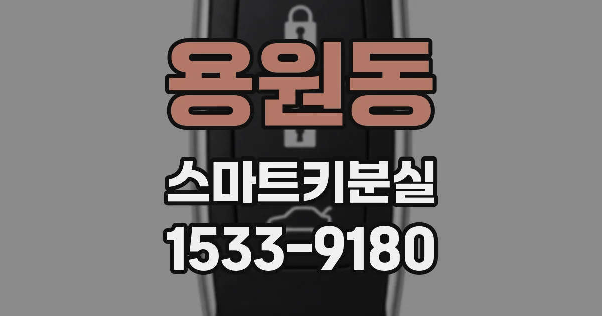 용원동 스마트키분실