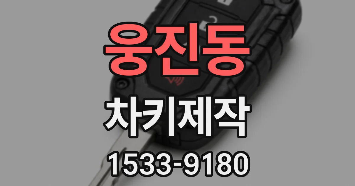 웅진동 차키제작