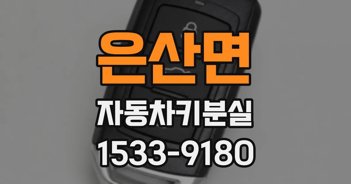은산면 자동차키분실