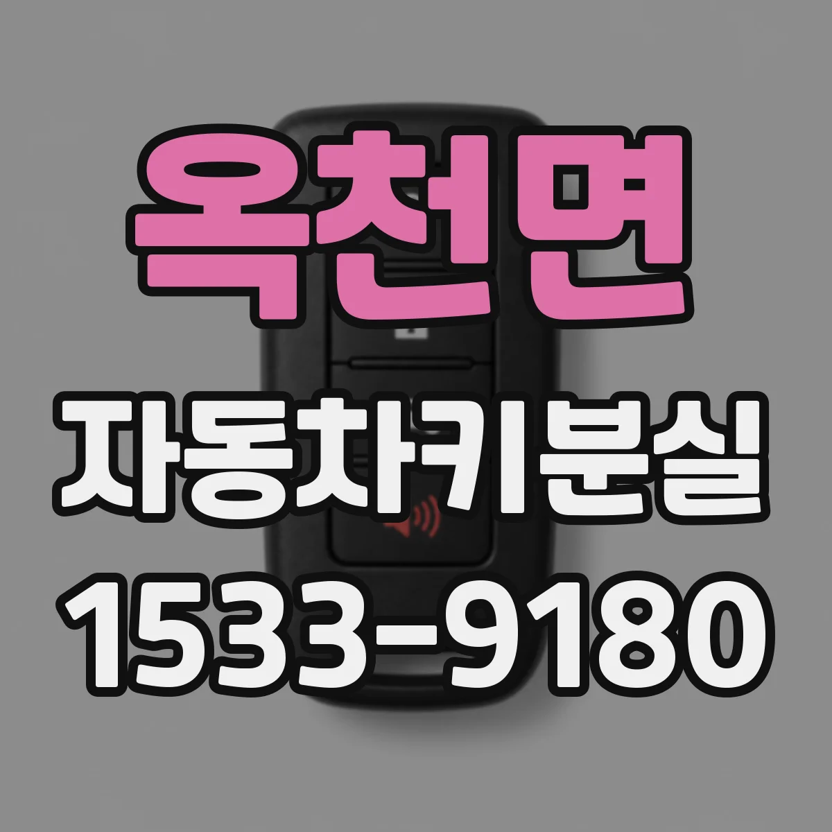 옥천면 자동차키분실