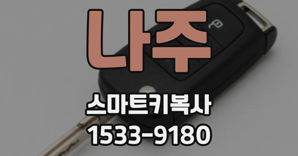 나주 스마트키복사