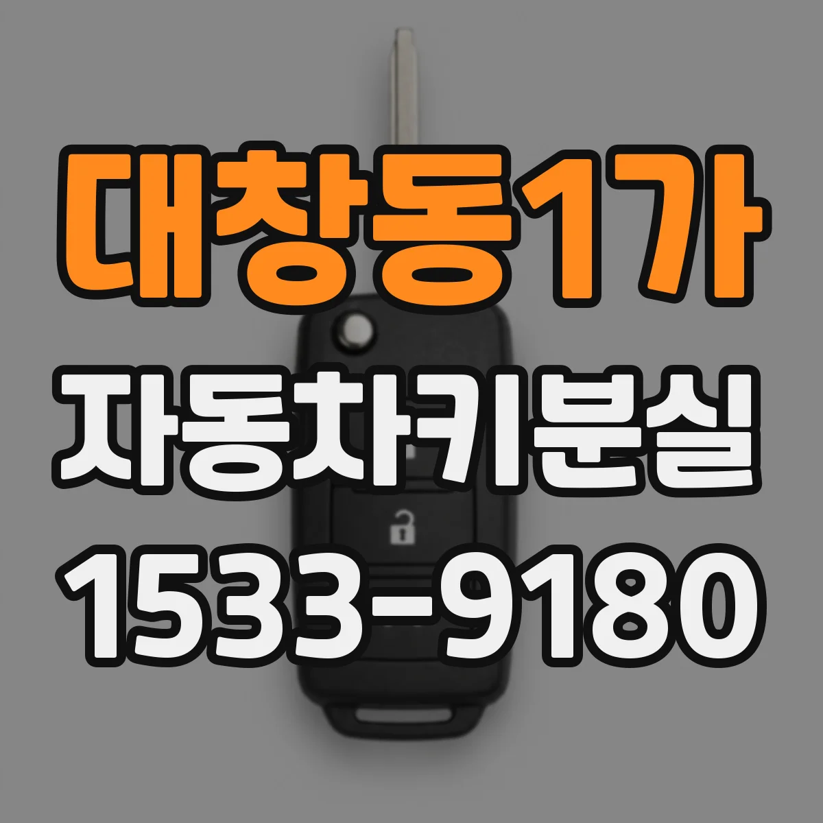 대창동1가 자동차키분실