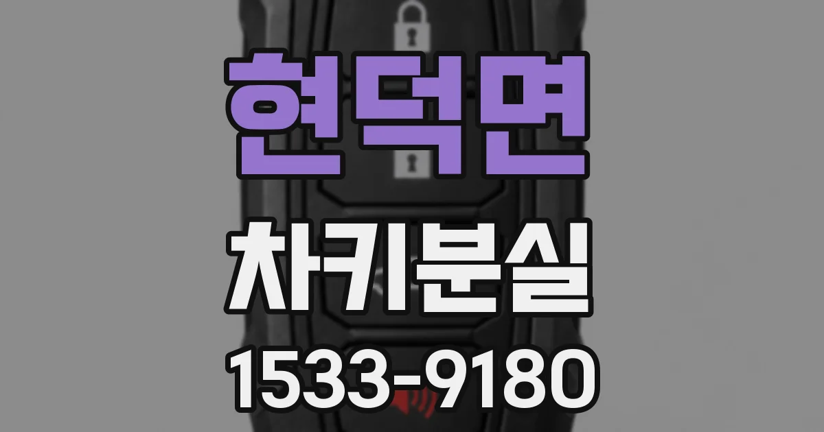 현덕면 차키분실
