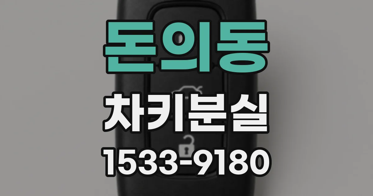 돈의동 차키분실