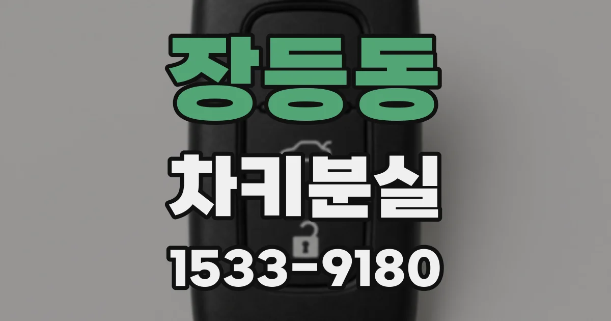 장등동 차키분실