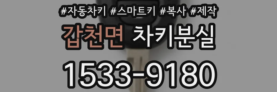갑천면 차키분실