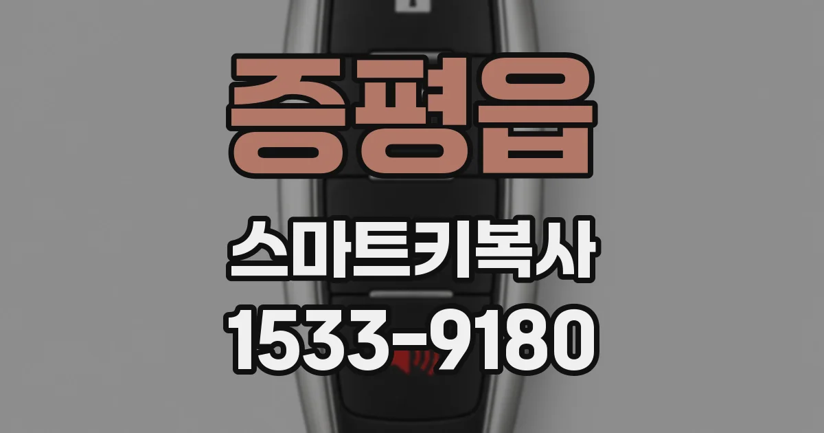 증평읍 스마트키복사