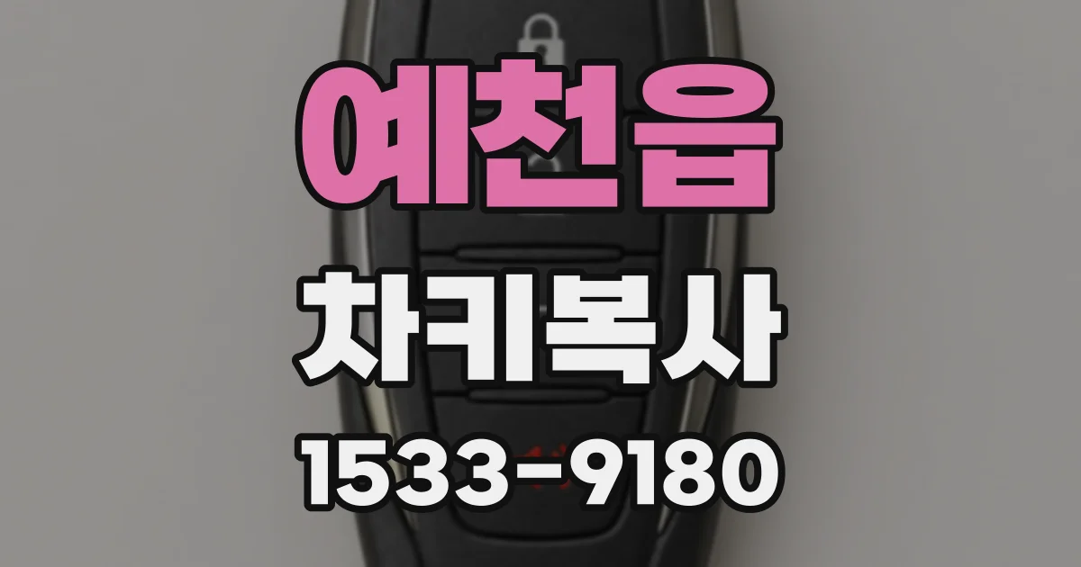 예천읍 차키복사